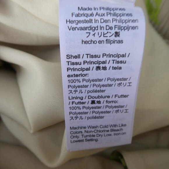 J Crew Collection Satin Pull On Pant Ratti Leafy Floral Print Zipper Fly Hemmed - Picture 7 of 9